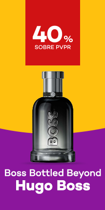 boss bottled beyond da marca hugo boss com destaque promocional de 40% sobre pre&ccedil;o de Venda ao P&uacute;blico Recomendado